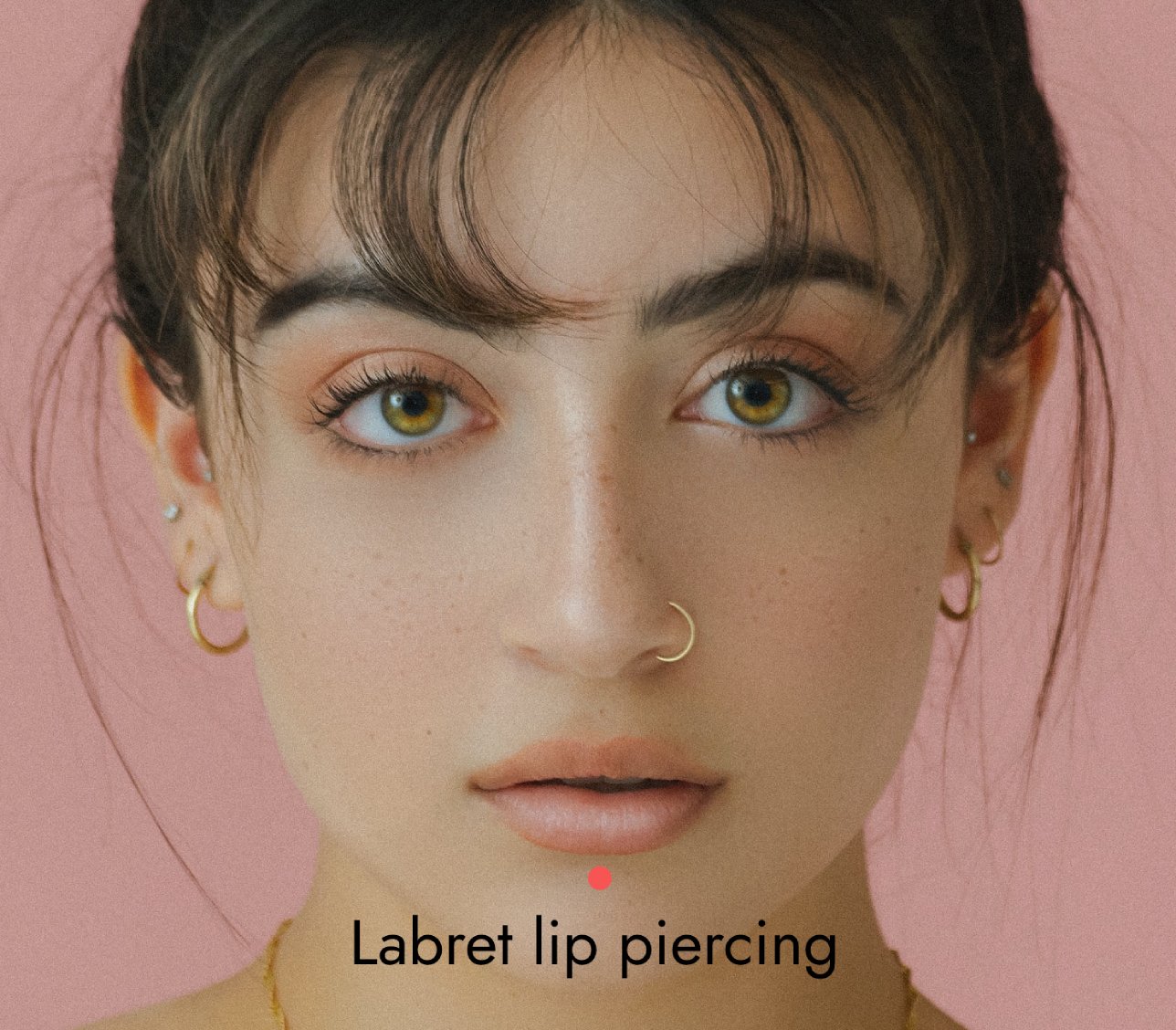 Lip piercing sale without jewelry